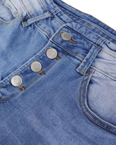 Vintage-jeans mit hoher taille