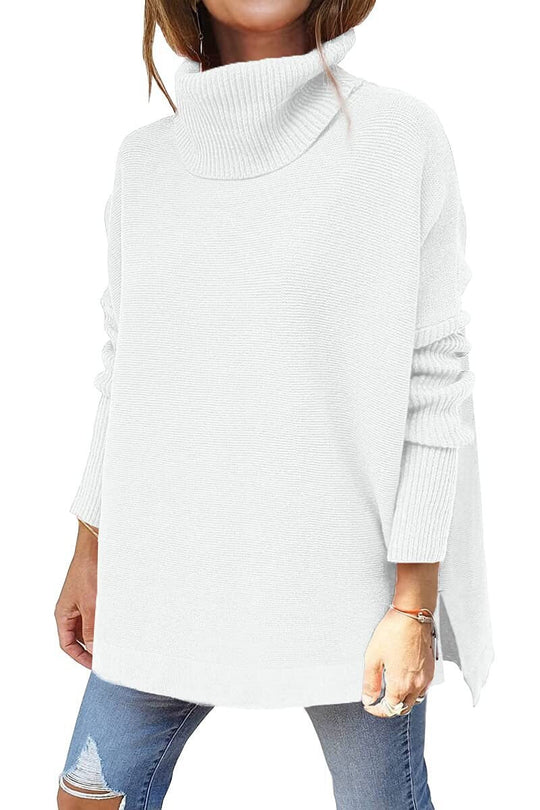 Saara | Damen Winter Rollkragen Pullover | Lange