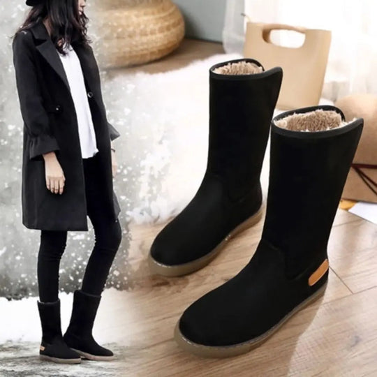 Auriane | Warme Winterstiefel mit Flachem Absatz