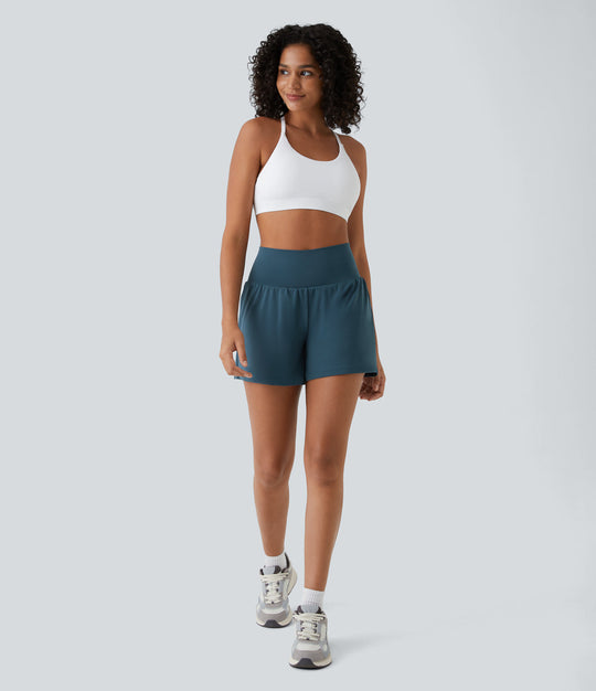 Hilara | 2-in-1 Yogashort mit Hoher Taille