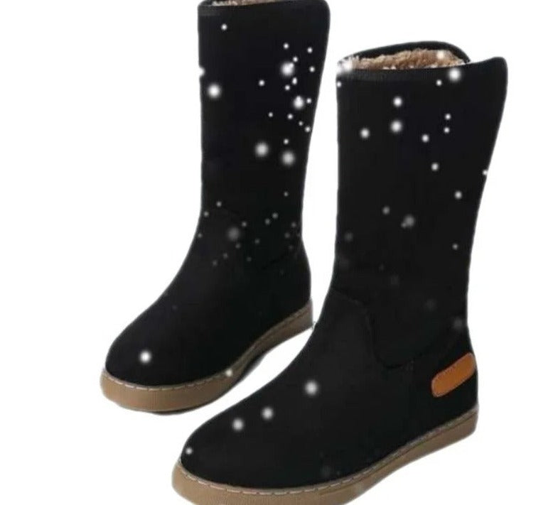 Auriane | Warme Winterstiefel mit Flachem Absatz