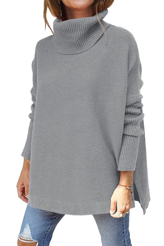 Saara | Damen Winter Rollkragen Pullover | Lange