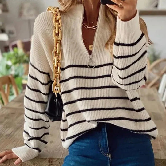 Striped | Damen Pullover