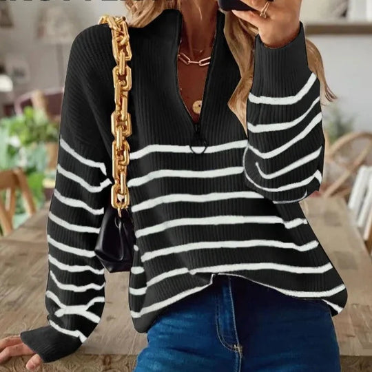 Striped | Damen Pullover