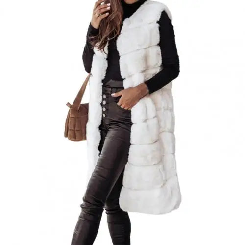 Aisling | Damen Winterweste Faux-Fur