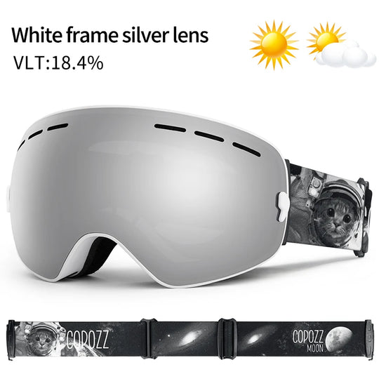 Unisex Ski Goggles UV400 Anti-Beschlag