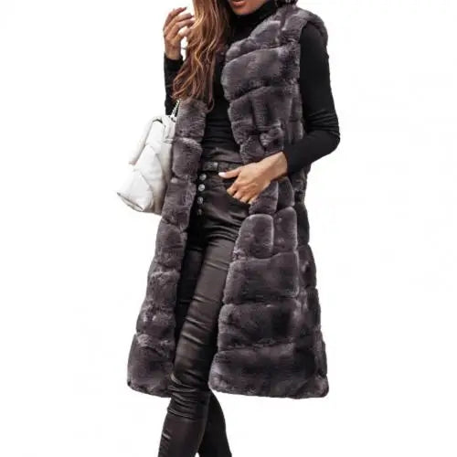 Aisling | Damen Winterweste Faux-Fur