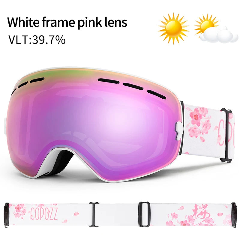 Unisex Ski Goggles UV400 Anti-Beschlag