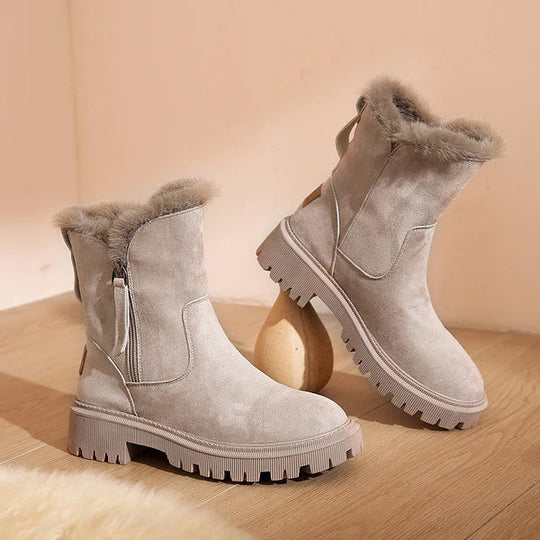 Gisevla | Damen Gepolsterte Winter Stiefel | Warme