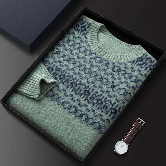 Merrick | Klassischer Strickpullover mit nordischem Muster