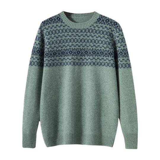 Merrick | Klassischer Strickpullover mit nordischem Muster