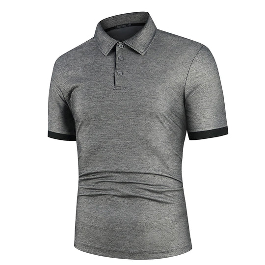 Tobias | Herren Kontrast Polo Kurzarm Sommer Casual