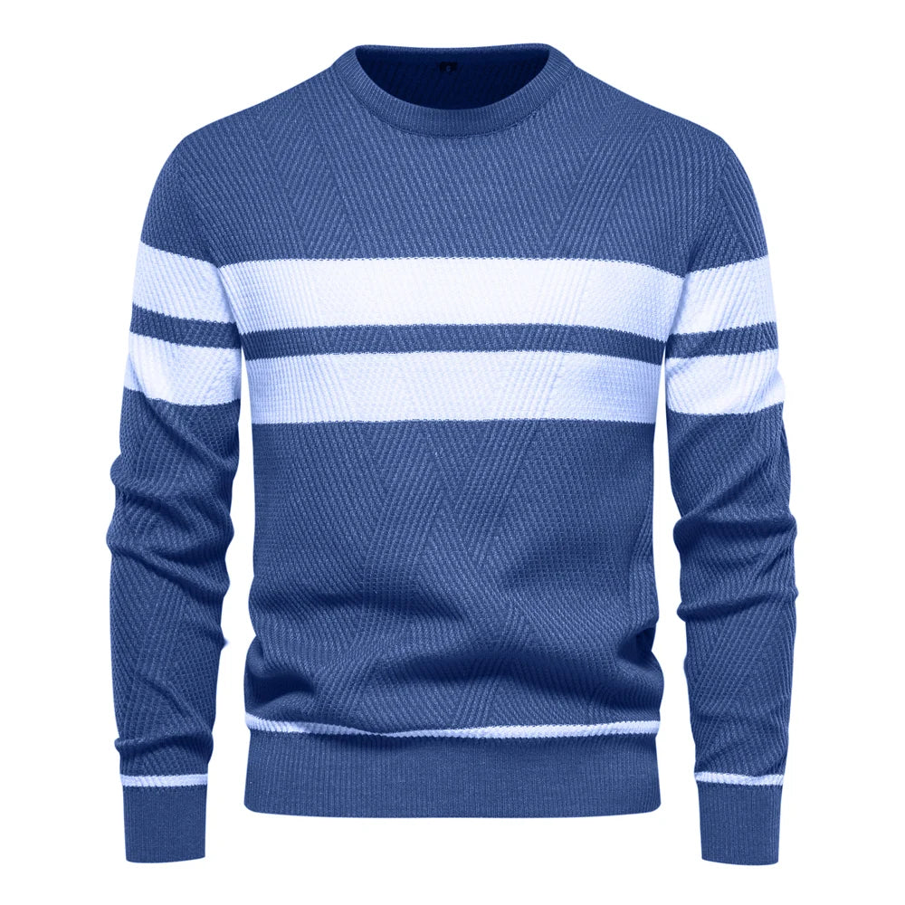 Waylon | Herren Pullover – Patchwork, Slim Fit