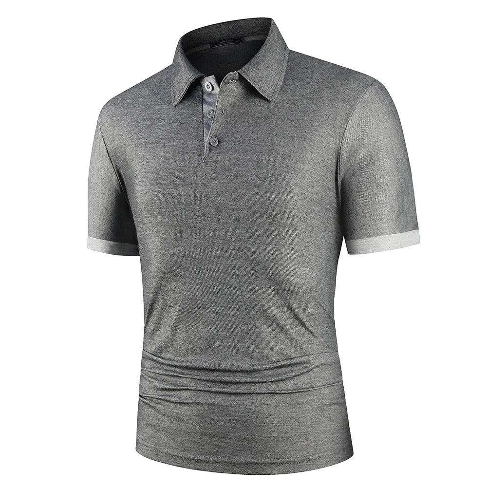 Tobias | Herren Kontrast Polo Kurzarm Sommer Casual