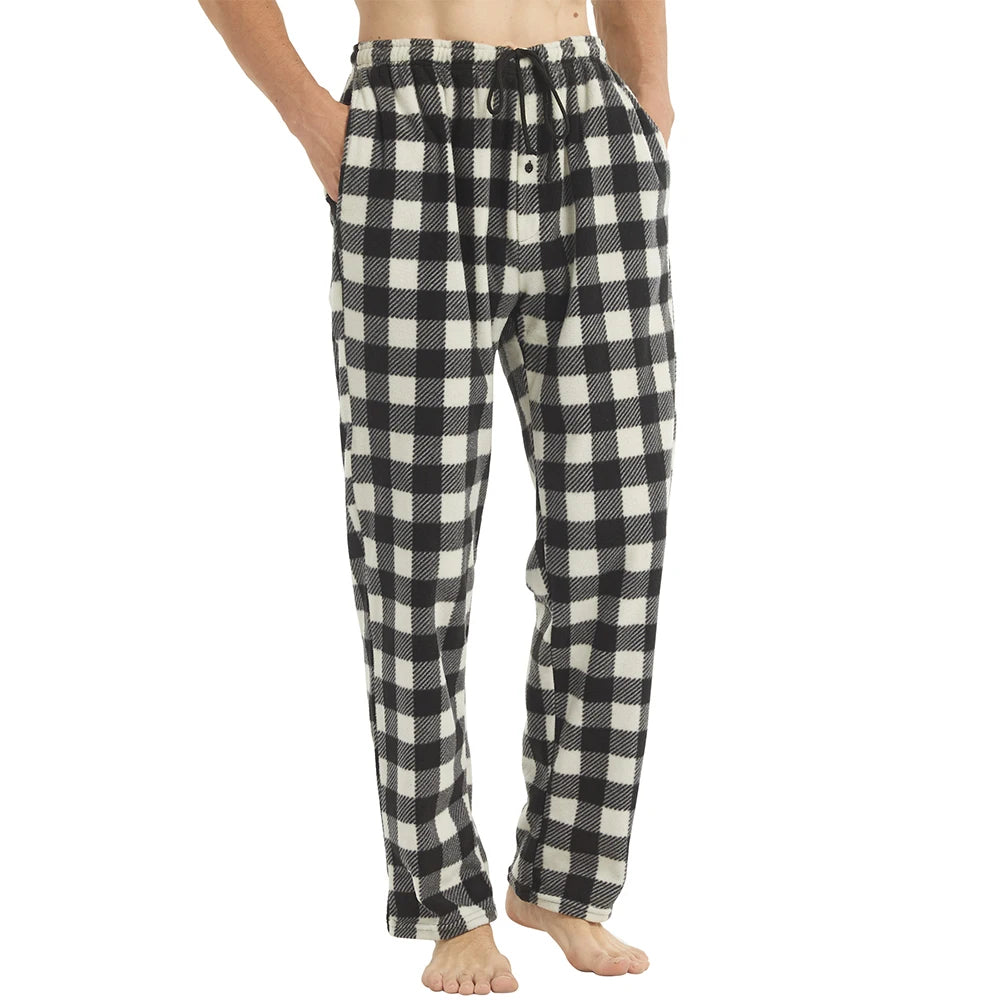 Leandro Herren Fleece-Pyjamahose – Weich & Warm