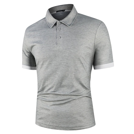 Tobias | Herren Kontrast Polo Kurzarm Sommer Casual