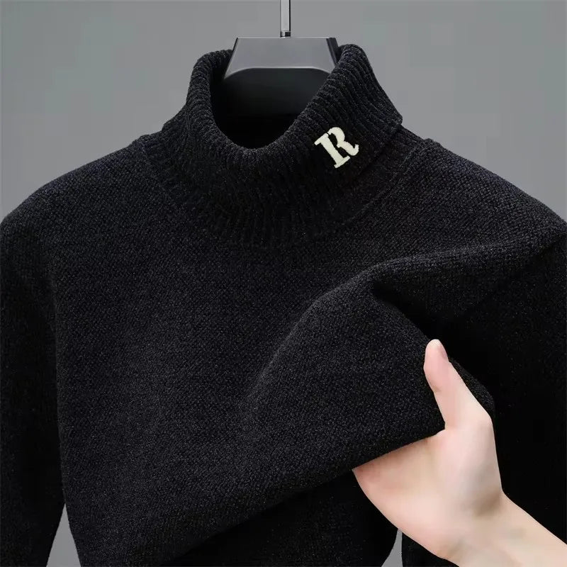 Asvarion | Herren Strickpullover mit Stickerei