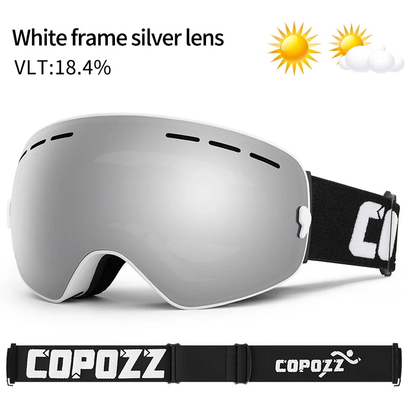 Unisex Ski Goggles UV400 Anti-Beschlag