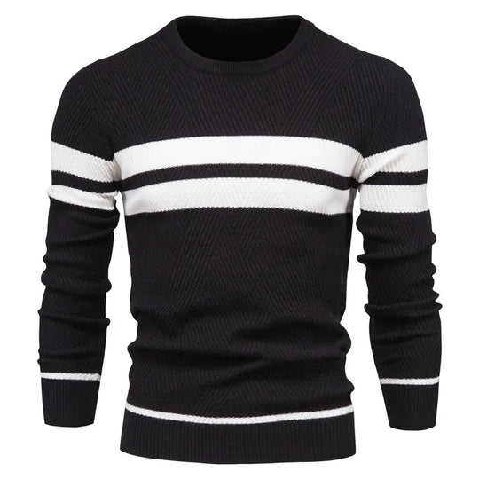 Waylon | Herren Pullover – Patchwork, Slim Fit