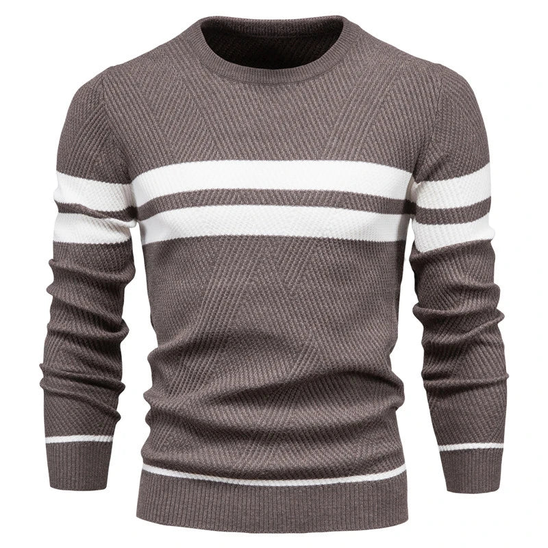 Waylon | Herren Pullover – Patchwork, Slim Fit