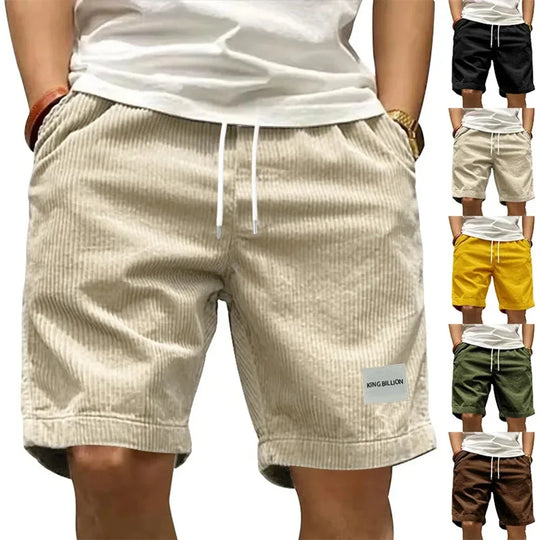 Damien Herren Cargoshorts – Retro Cord, Atmungsaktiv & Bequem