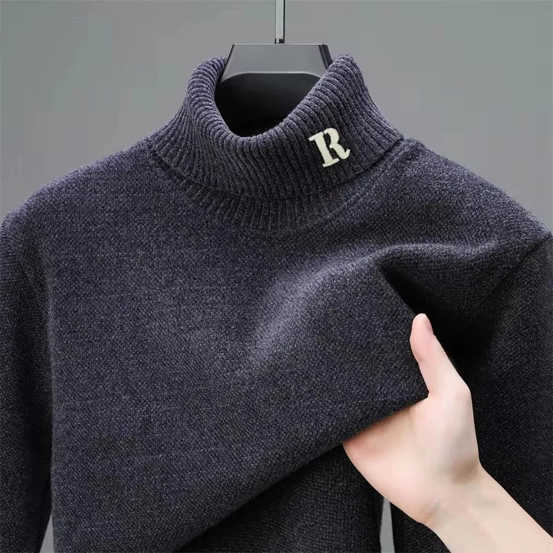 Asvarion | Herren Strickpullover mit Stickerei