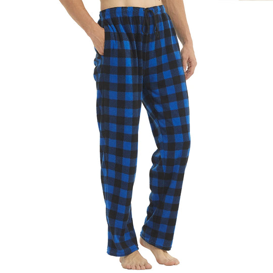 Leandro Herren Fleece-Pyjamahose – Weich & Warm