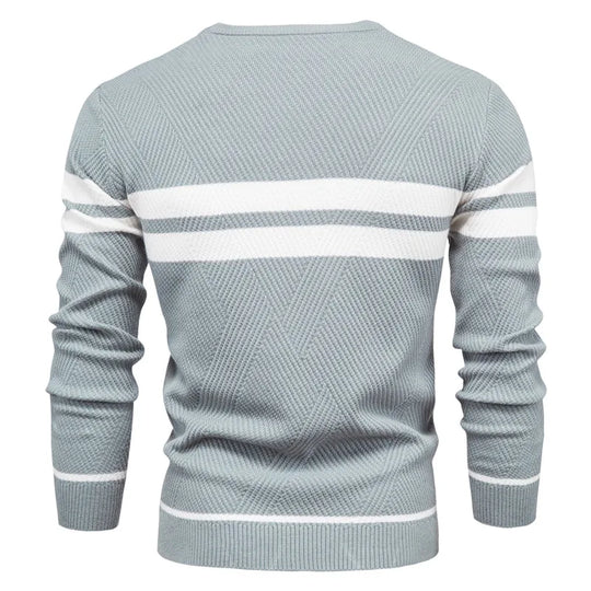 Waylon | Herren Pullover – Patchwork, Slim Fit