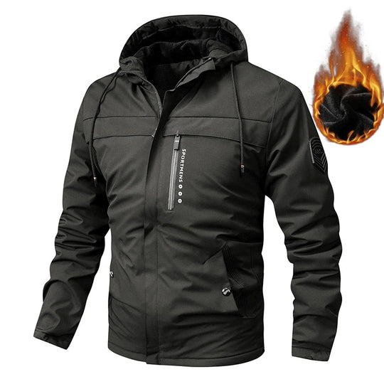 Jarrett | Herren Winterjacke Mit Kapuze und Fleece