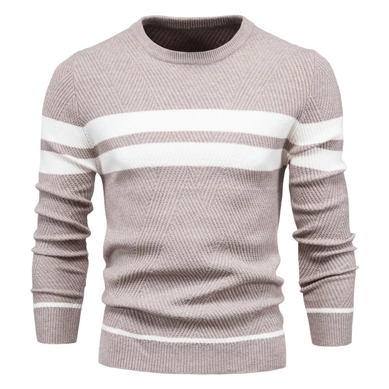 Waylon | Herren Pullover – Patchwork, Slim Fit