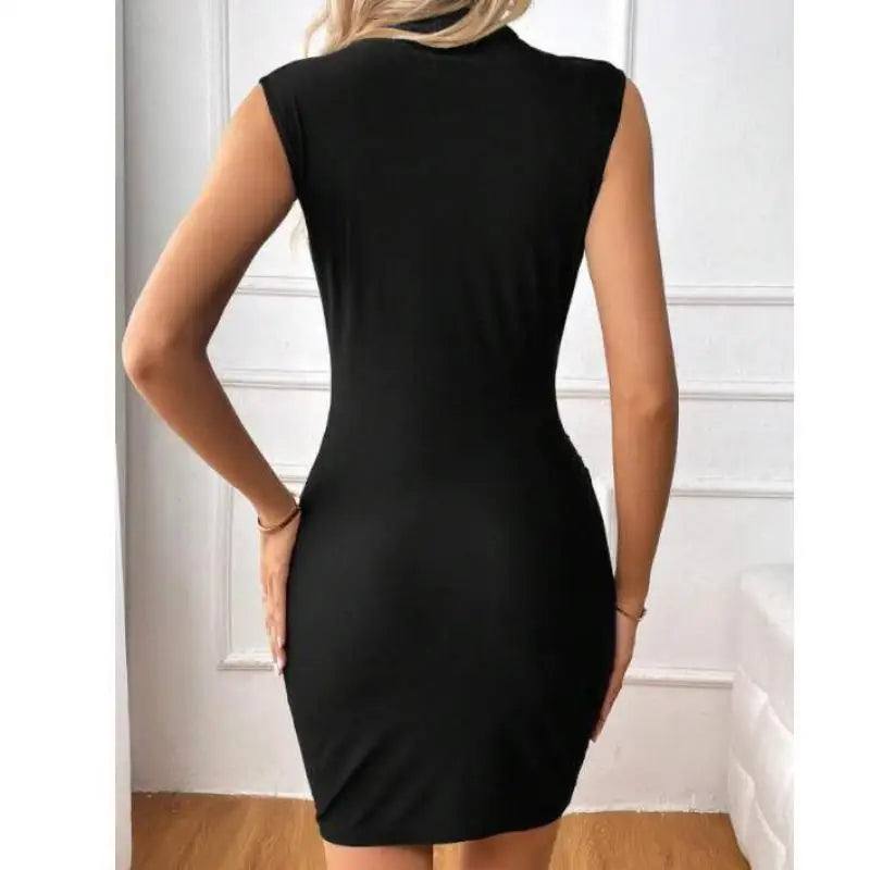 Thalia | Trendy Schwarzes Bodycon-Kleid