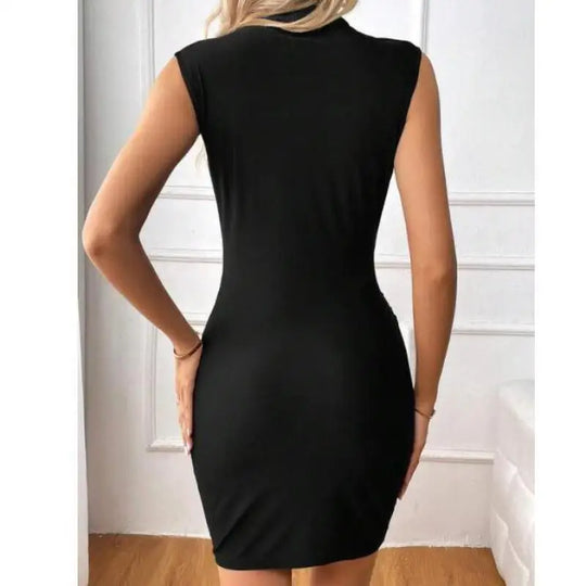 Thalia | Trendy Schwarzes Bodycon-Kleid