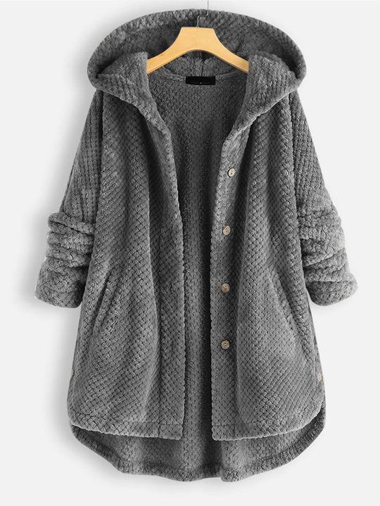 Paulina | Damen Kapuze Strickjacke | Winter