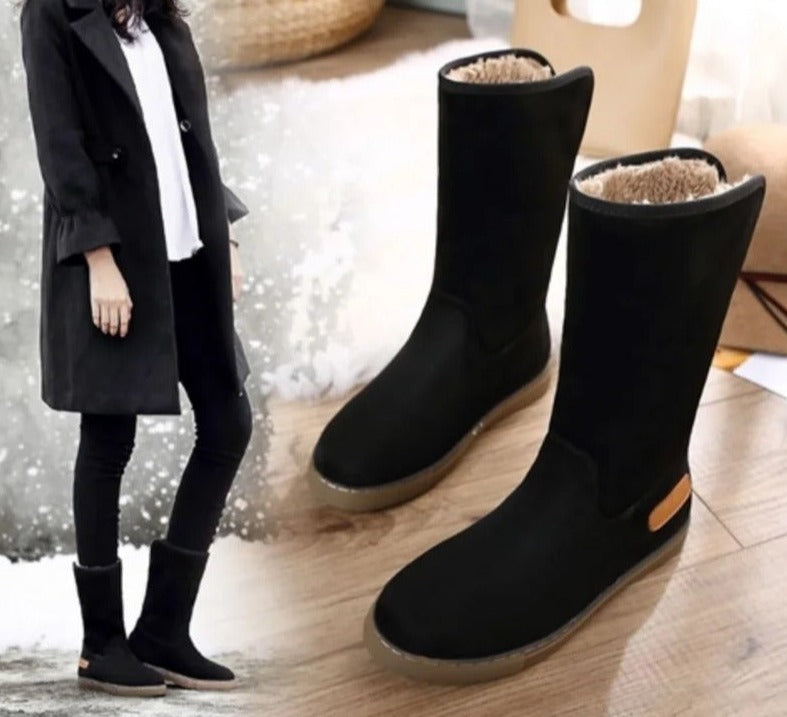 Auriane | Warme Winterstiefel mit Flachem Absatz