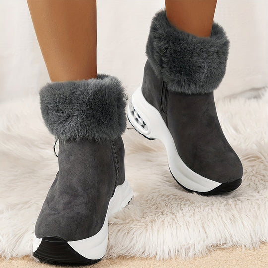 Lette | Warme Damen-Stiefeletten mit Fellbesatz